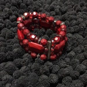 Chunky Red Bracelet